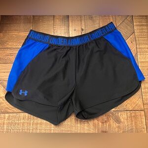 Under Armour Blue/Black Women's Play Up Running Shorts